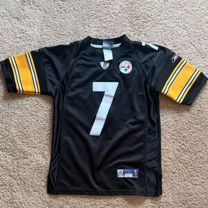 Steelers #7 Black and Yellow Kids Jersey